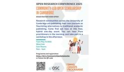 Poster, Community-led Open Scholarship in Cambridge