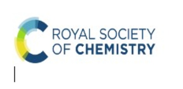 The logo of the Royal Society of Chemistry, a letter C in blue, light blue, yellow and green 